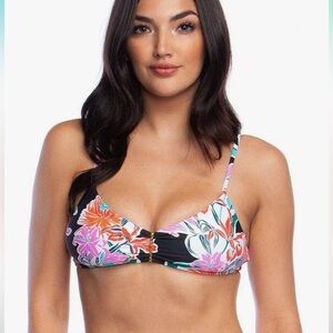 Trina Turk Bralette Hipster Bikini Swimsuit Top, 6